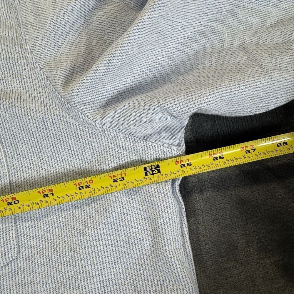NWT Chaps XL Men Striped Seacoast Wash 100% Fine Soft Cotton Oxford Woven Shirt - Picture 10 of 12
